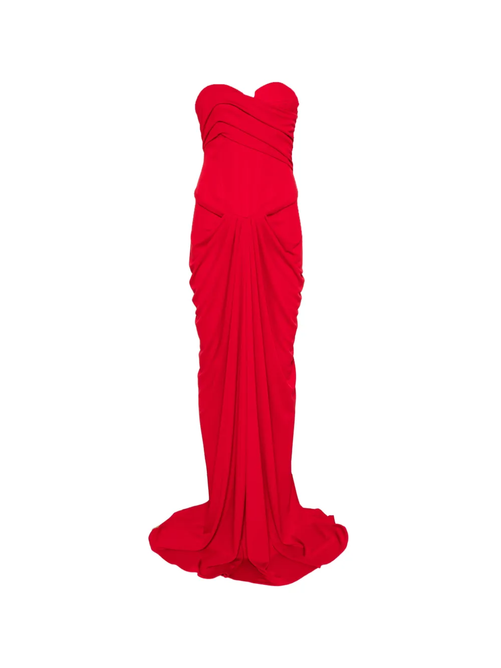 The New Arrivals Ilkyaz Ozel Untitled maxi dress Rood