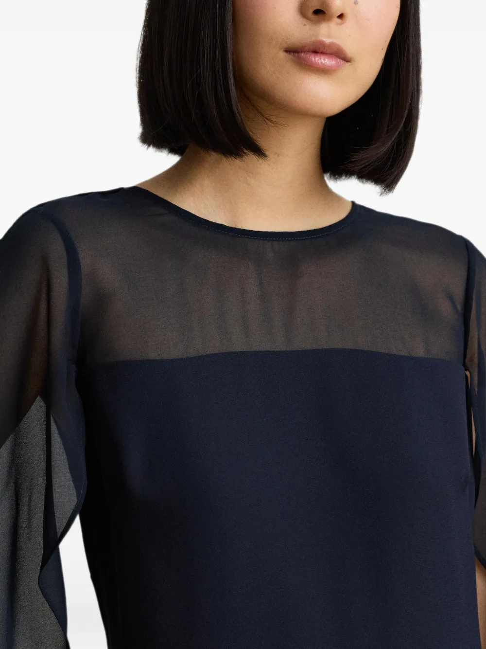 Lauren Ralph Lauren Mini-jurk met cape overslag Blauw