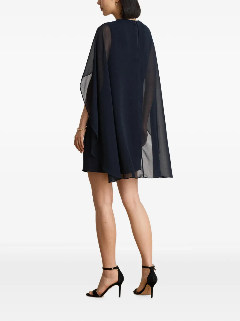 Lauren Ralph Lauren Mini-jurk met cape overslag Blauw
