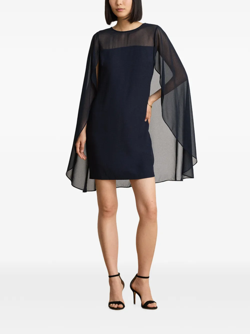 Lauren Ralph Lauren Mini-jurk met cape overslag Blauw