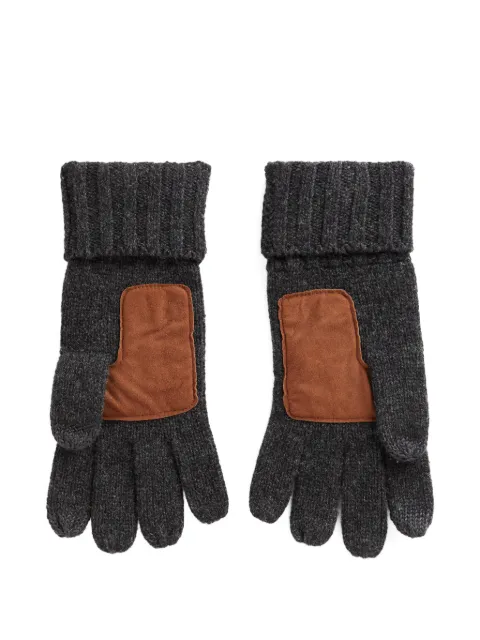 Polo Ralph Lauren leather-palm merino-wool gloves