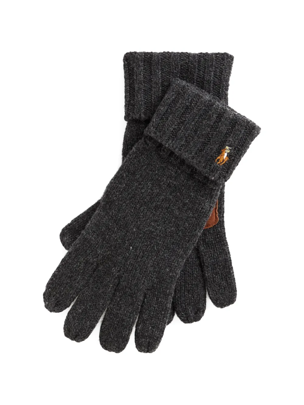 Polo Ralph Lauren Handschoenen van merinowol en leer Grijs