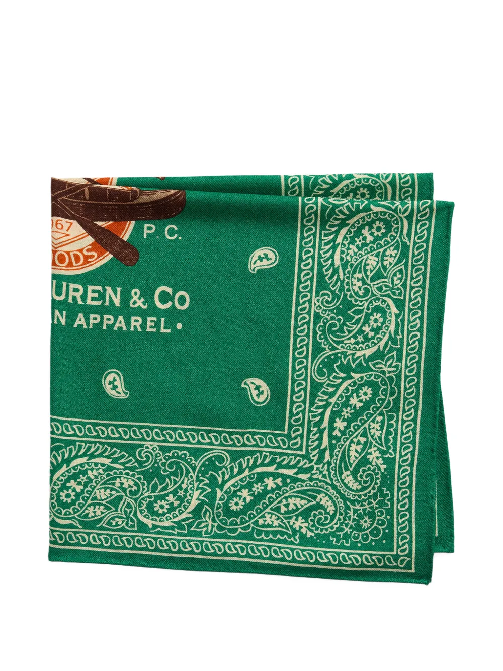 Polo Ralph Lauren wool graphic bandanna Groen