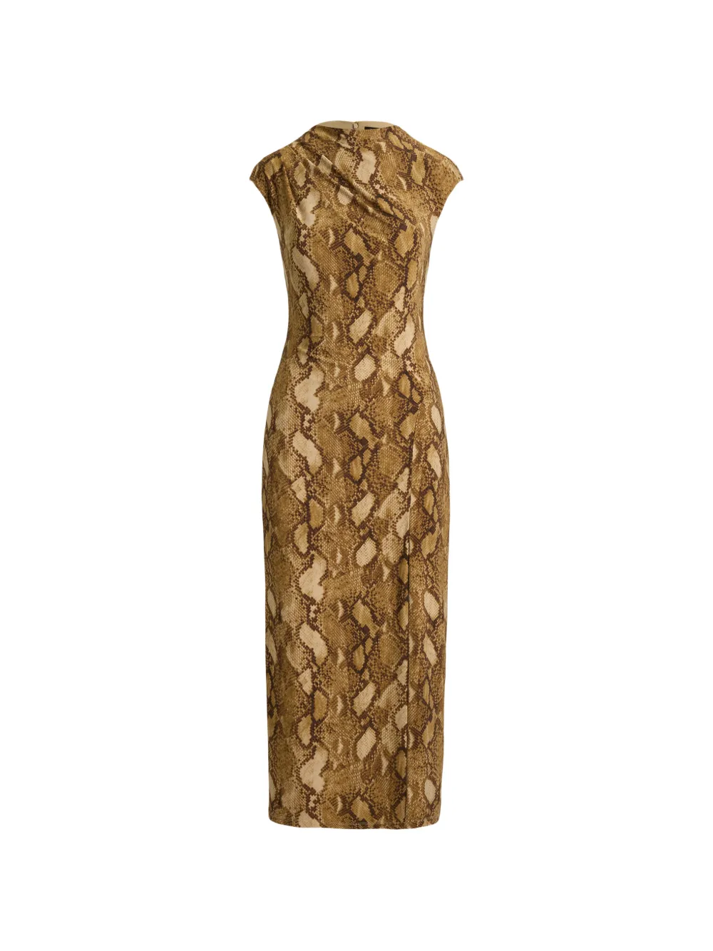 Lauren Ralph Lauren Abito midi con stampa - Marrone