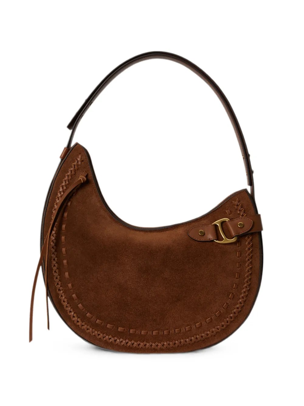 Lauren Ralph Lauren Borsa a spalla Tasha grande - Marrone