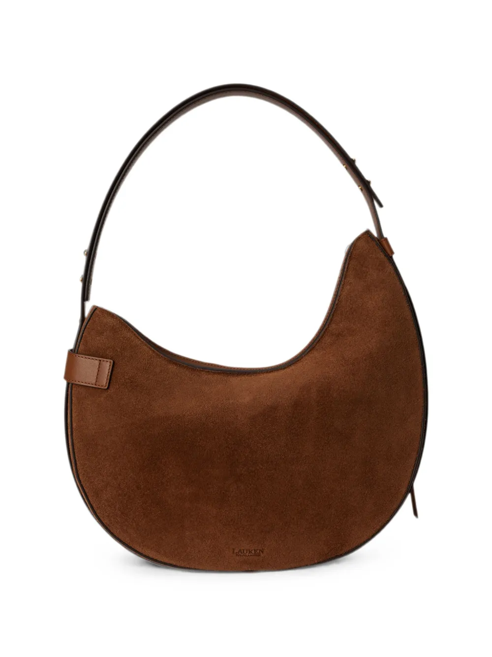 Lauren Ralph Lauren Grote Tasha schoudertas met stiksel Bruin