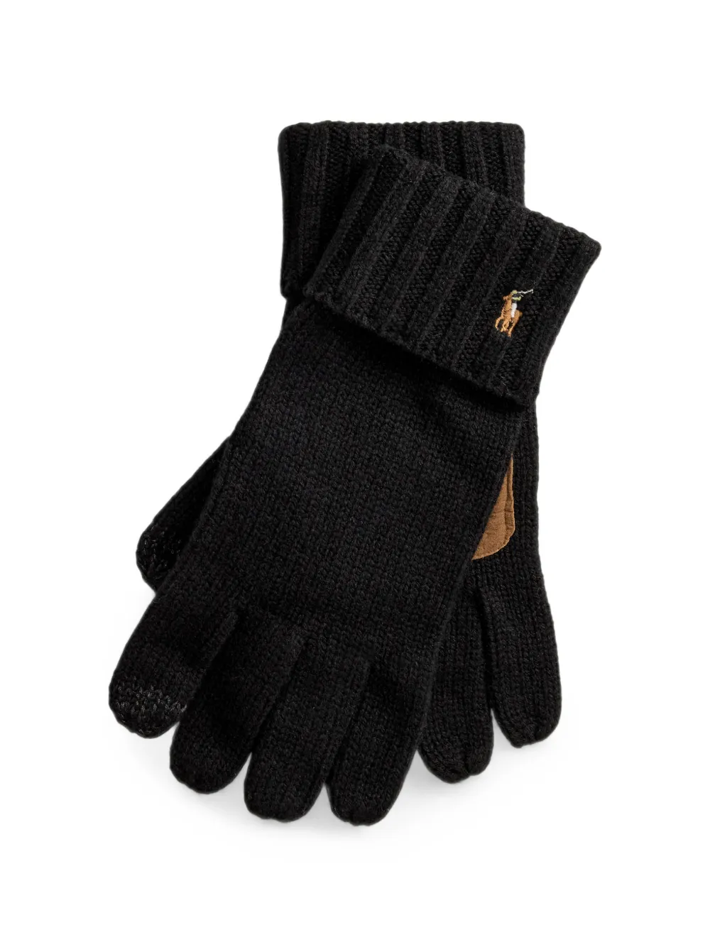 Polo Ralph Lauren Handschoenen van merinowol voor touchscreens Zwart
