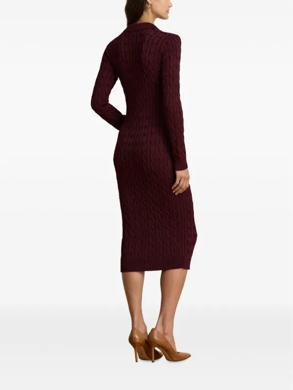 radlee knit dress Ralph Lauren Women's Cable-Knit Cotton-Blend Sweater | Dark Garnet GUESTREADY