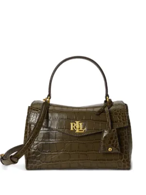 Lauren Ralph Lauren スモールFarrahサッチェルバッグ | ブラウン