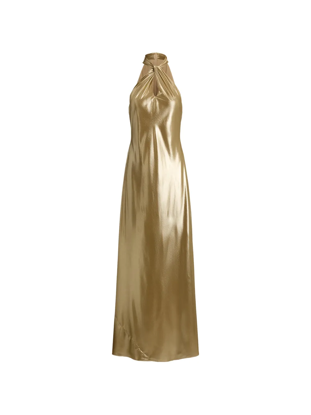 Lauren Ralph Lauren Abito da sera lungo metallizzato - Oro