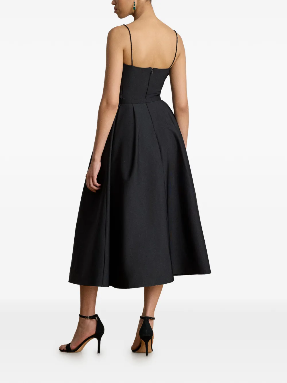 Lauren Ralph Lauren Midi-jurk met ceintuur Zwart