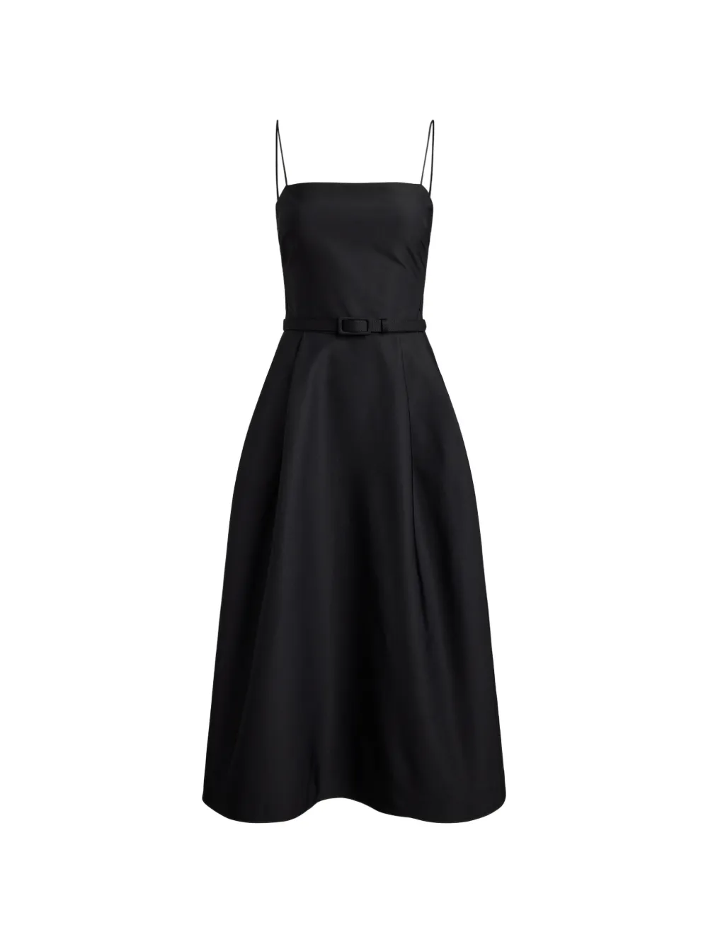 Lauren Ralph Lauren Abito midi con cintura - Nero