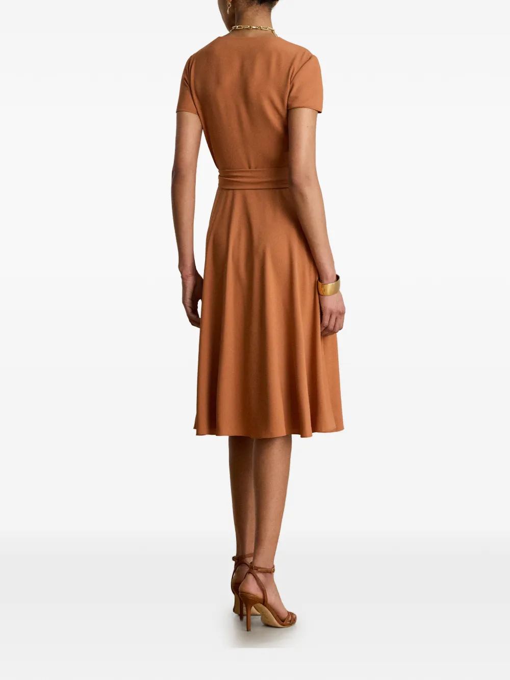 Lauren Ralph Lauren Midi-jurk met ceintuur Oranje