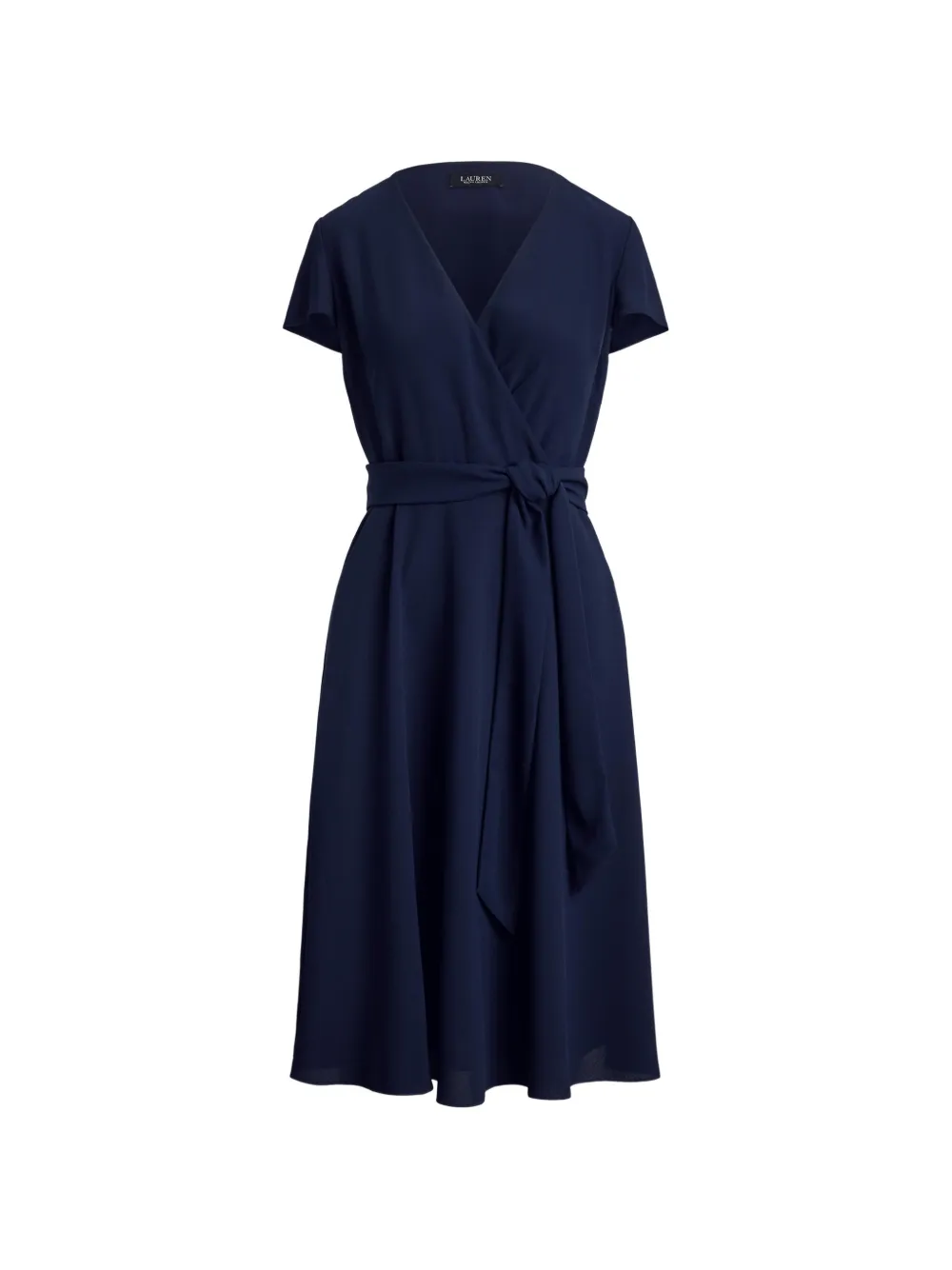 Lauren Ralph Lauren Abito midi con cintura - Blu