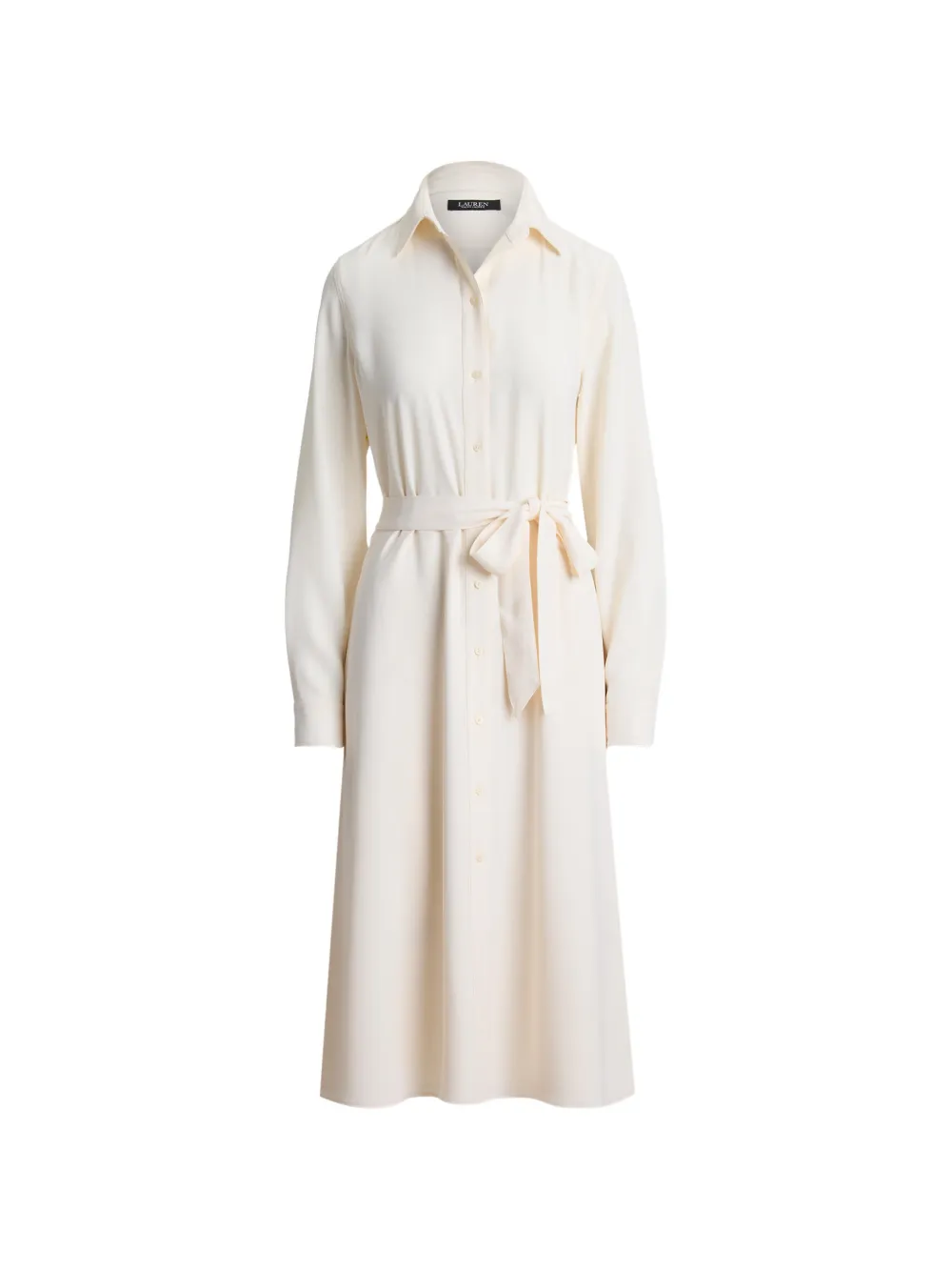 Lauren Ralph Lauren Chemisier midi con cintura - Toni neutri