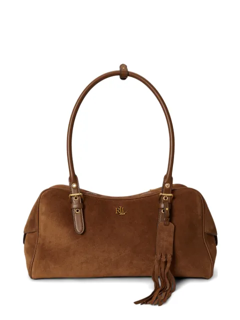 Lauren Ralph Lauren bolsa de hombro Marcy grande de gamuza 