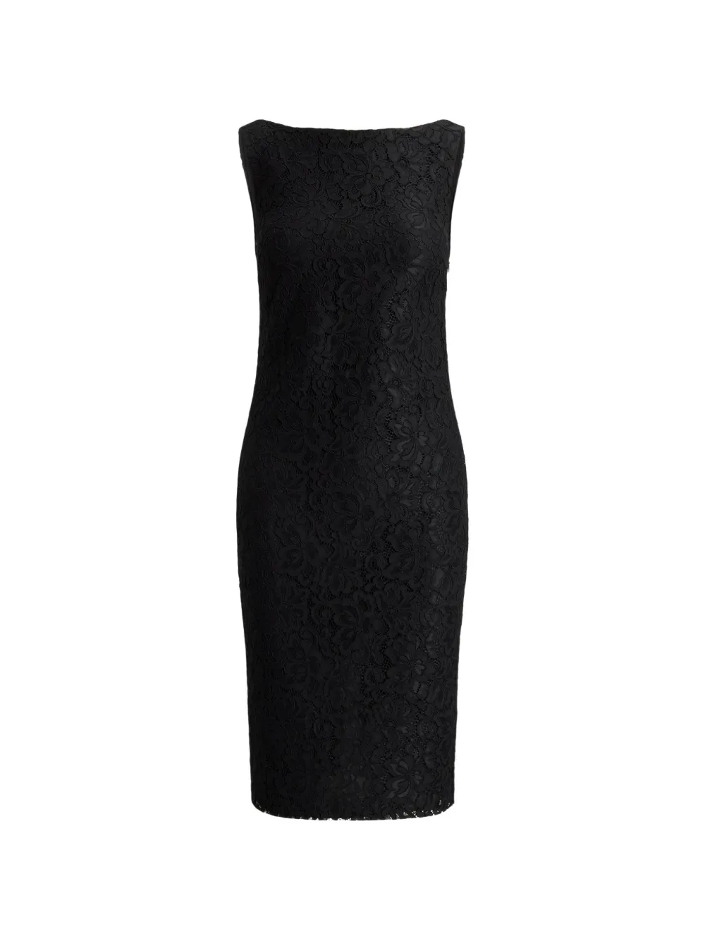 Lauren Ralph Lauren Abito midi smanicato a fiori - Nero