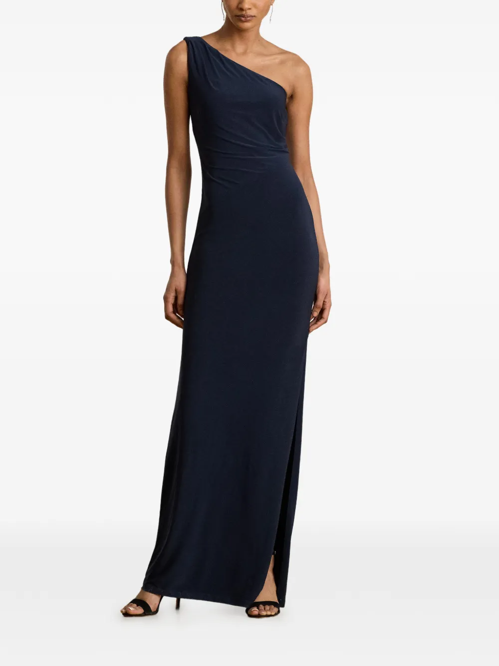 Lauren Ralph Lauren Asymmetrische maxi-jurk Blauw