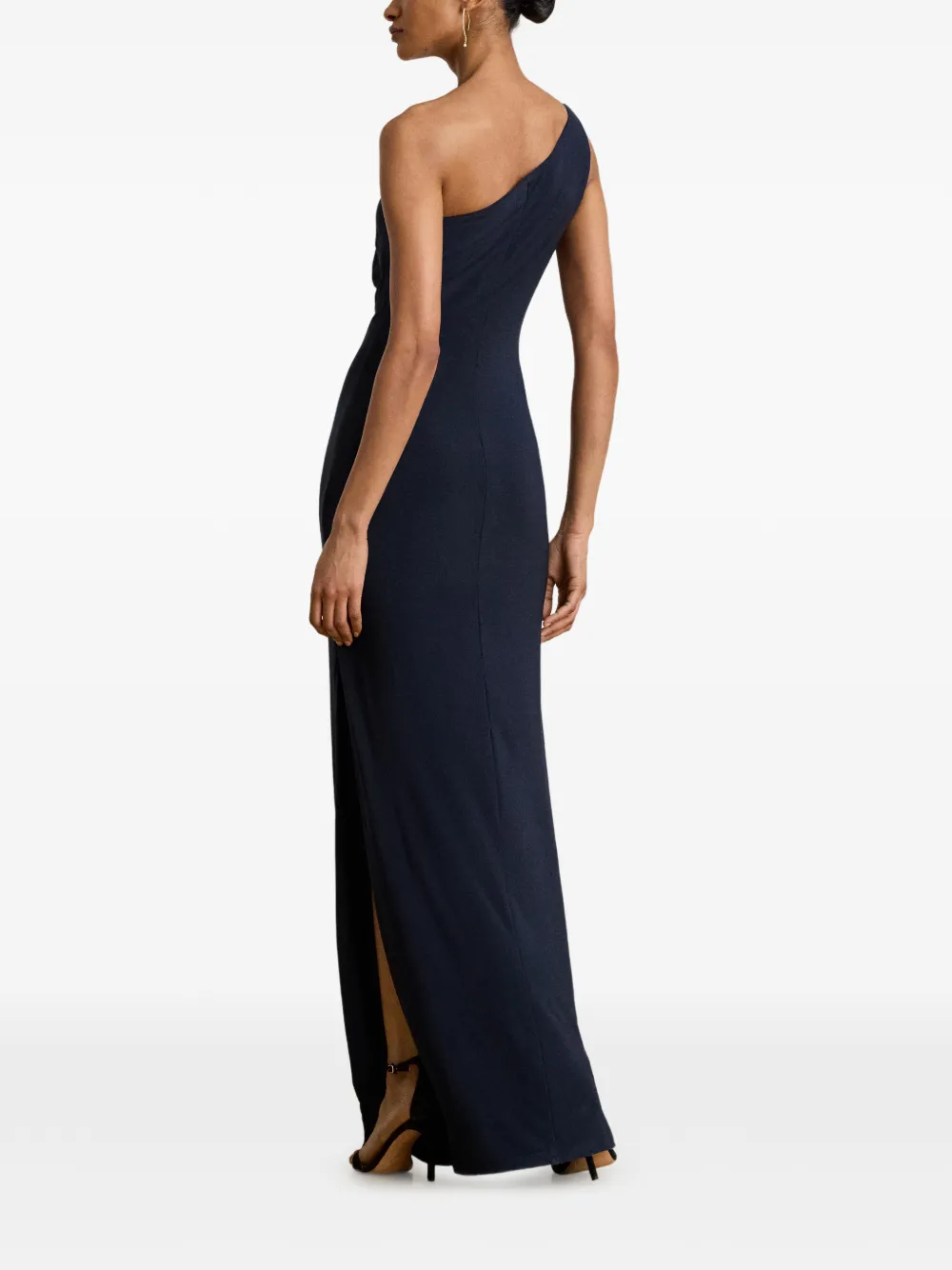 Lauren Ralph Lauren Asymmetrische maxi-jurk Blauw