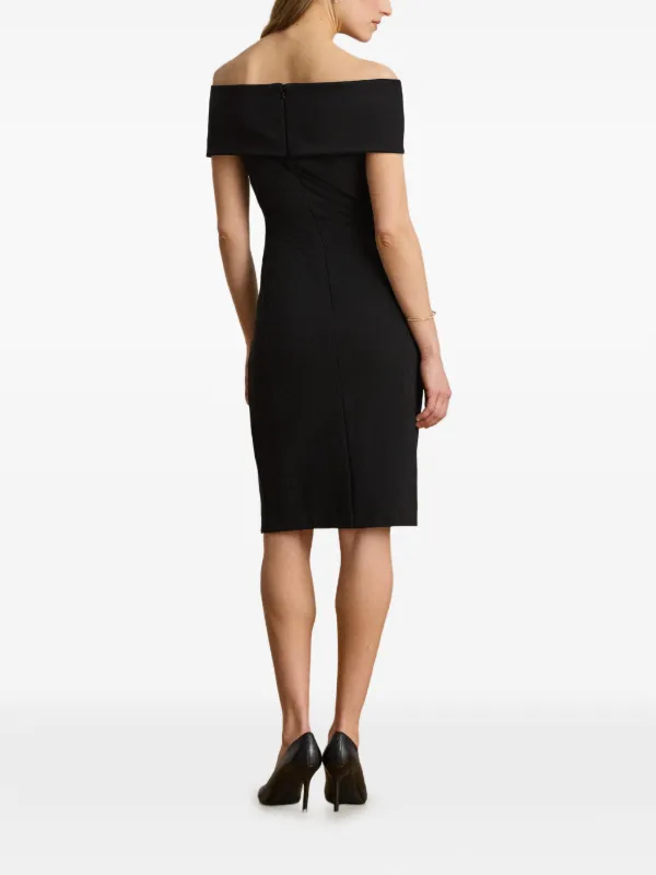 ralph lauren off the shoulder black dress Women's Off-The-Shoulder Dress