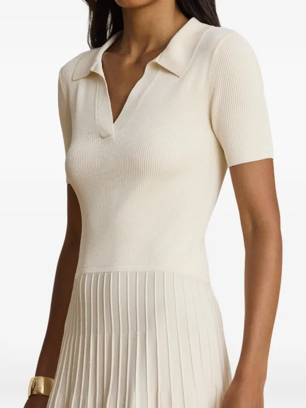 short sleeve rib knit dress Ivory Wide Rib Knit Short Sleeve Mini Dress PinkBlush