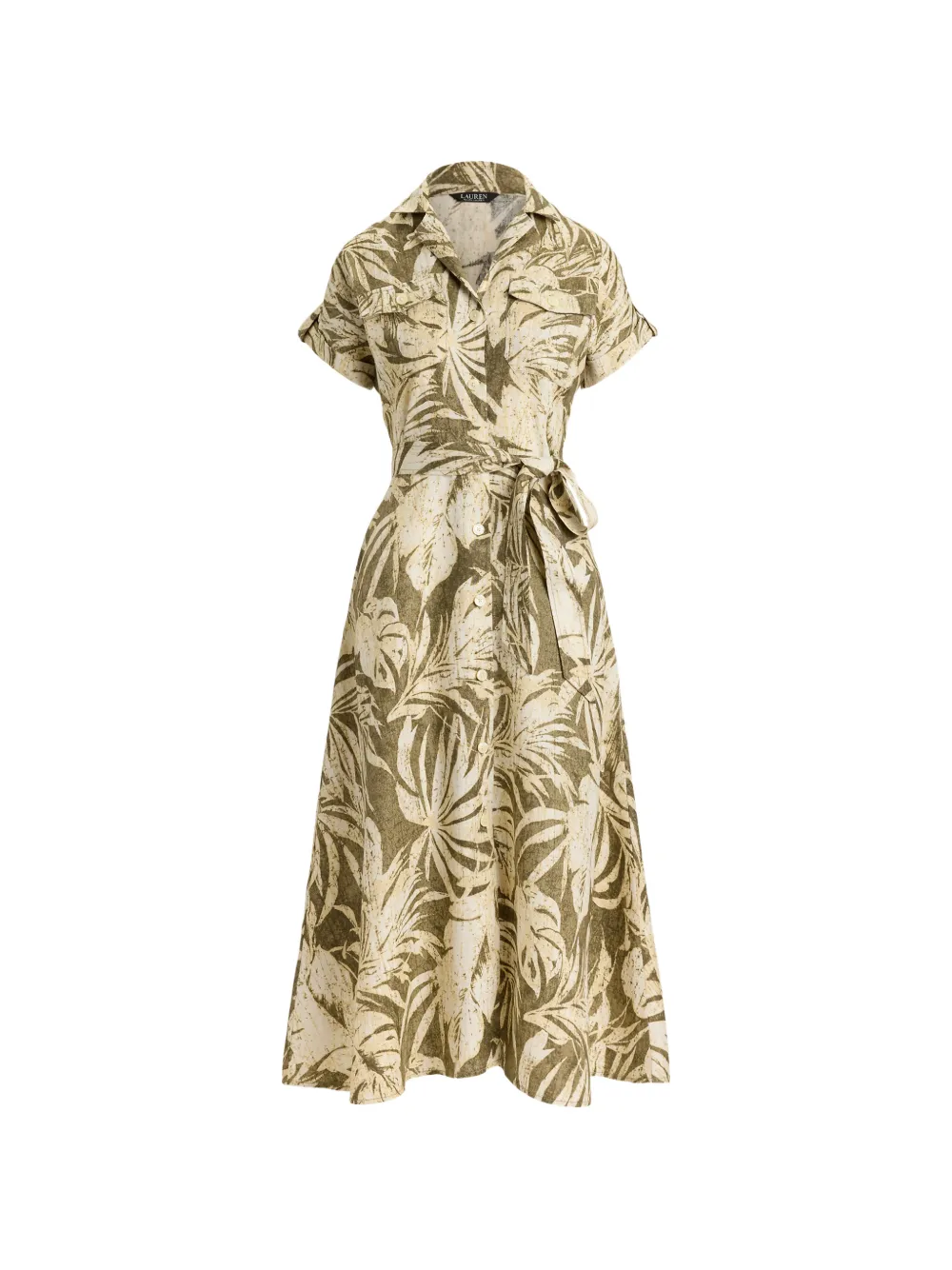 Lauren Ralph Lauren Chemisier midi con stampa - Verde