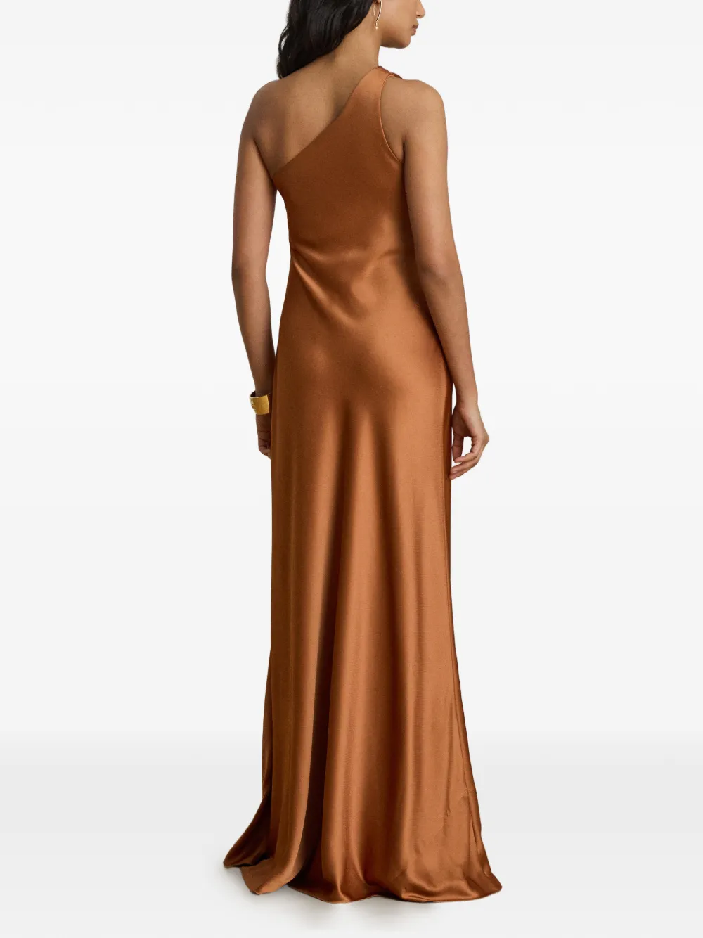 Lauren Ralph Lauren Asymmetrische maxi-jurk Bruin