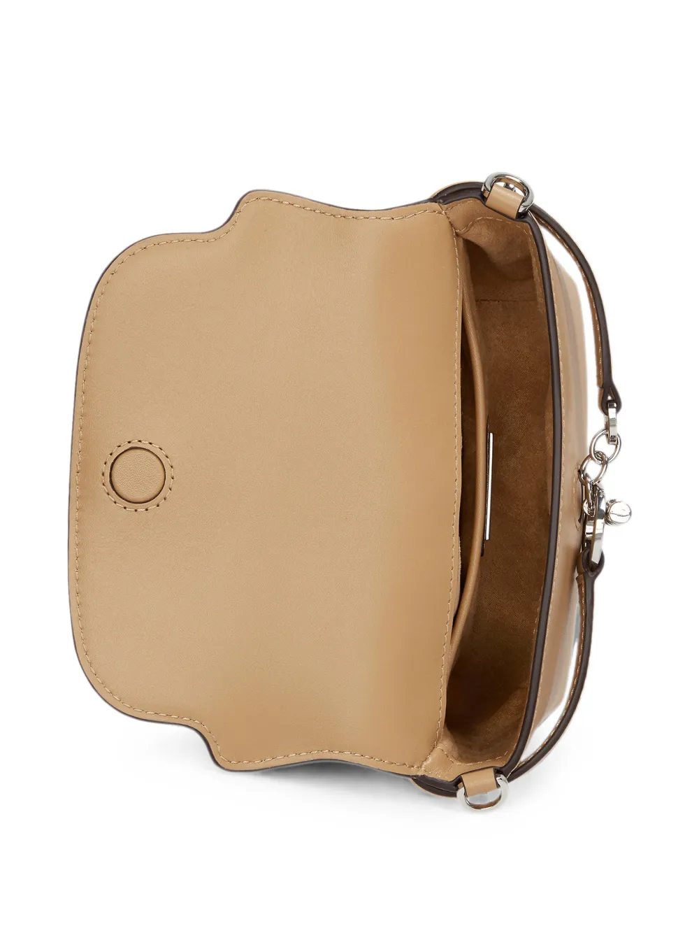 Lauren Ralph Lauren Kleine Blaike leren crossbodytas Beige