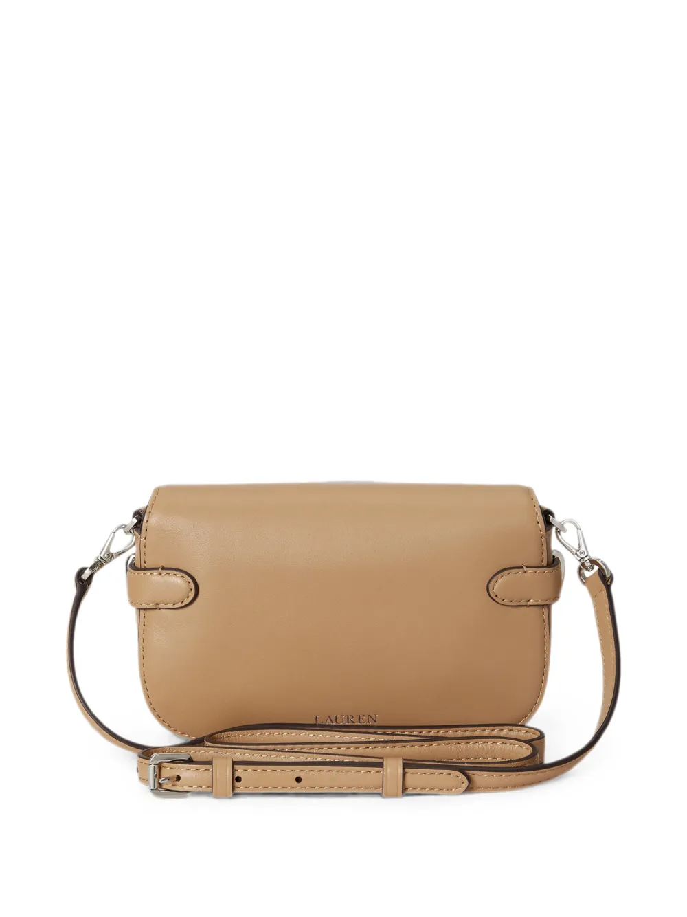 Lauren Ralph Lauren Kleine Blaike leren crossbodytas Beige