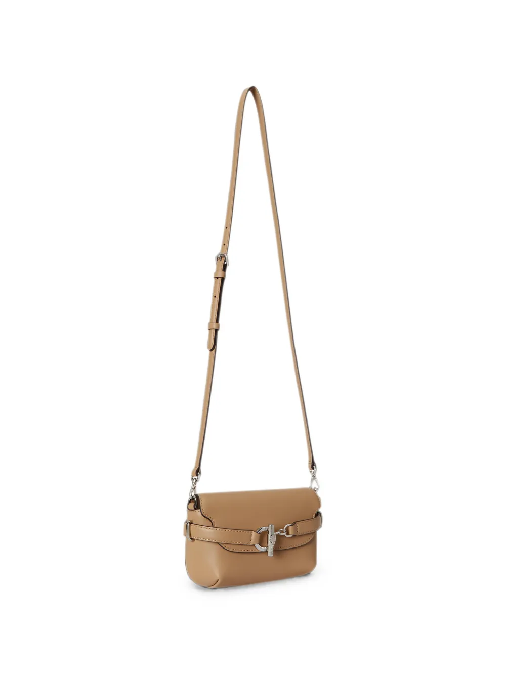 Lauren Ralph Lauren Kleine Blaike leren crossbodytas Beige