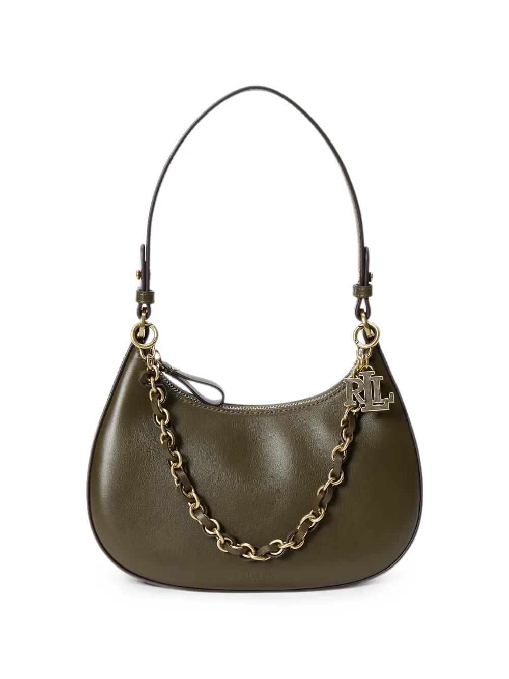 Lauren Ralph Lauren Borsa a spalla Marcy media in pelle - Verde