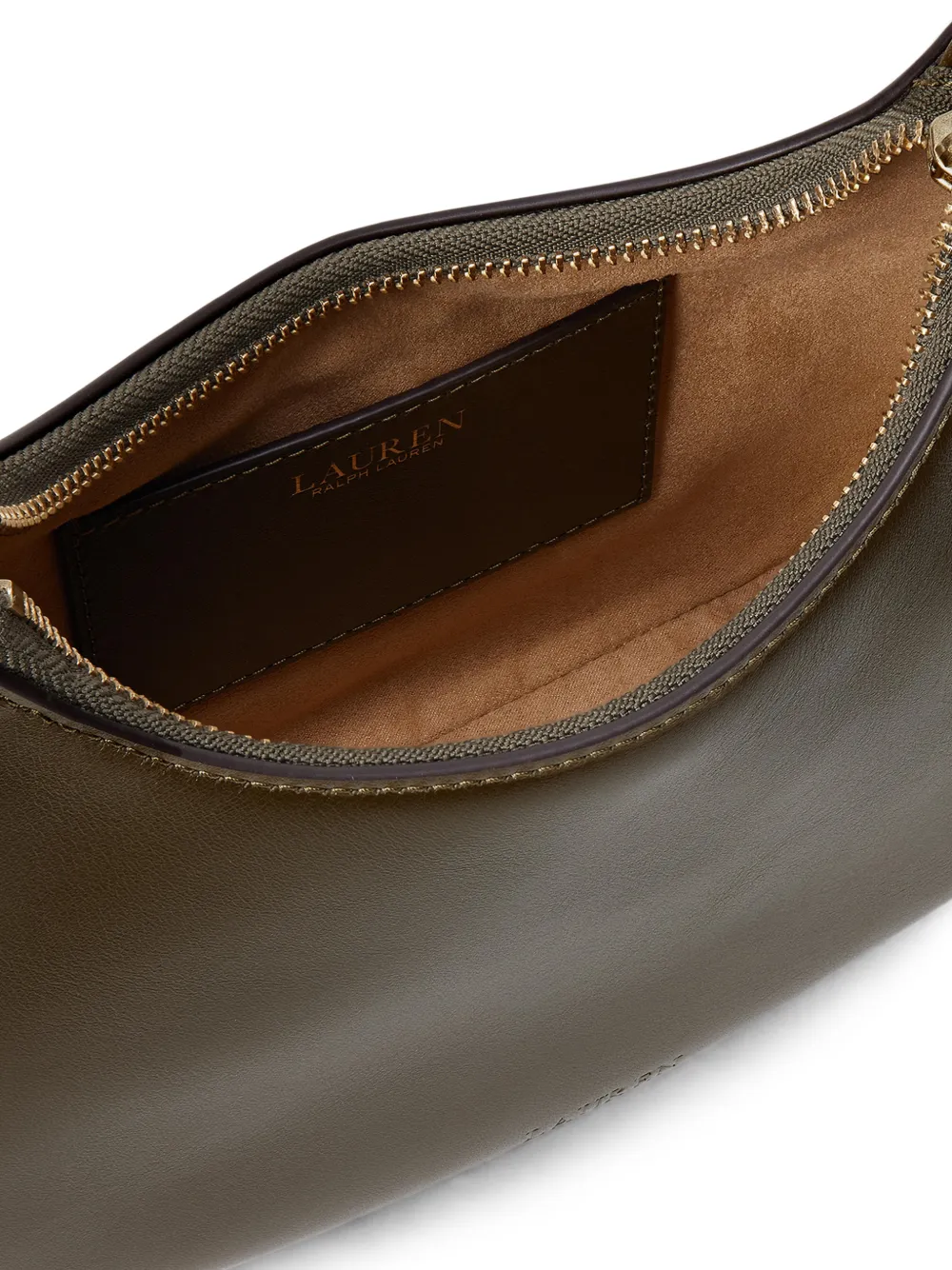 Lauren Ralph Lauren Medium Marcie leren schoudertas Groen