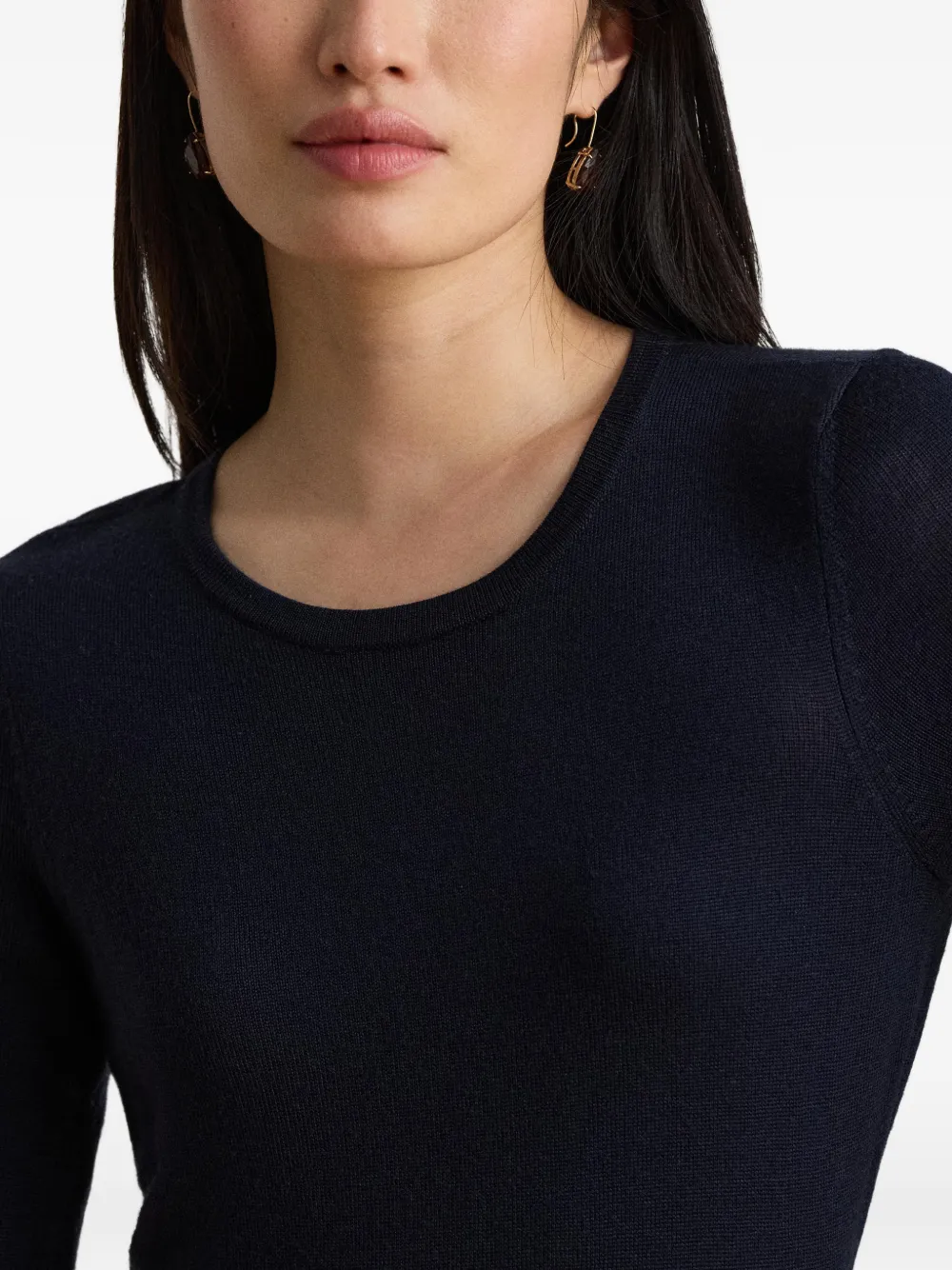 Lauren Ralph Lauren Maxi-jurk met ronde hals Blauw