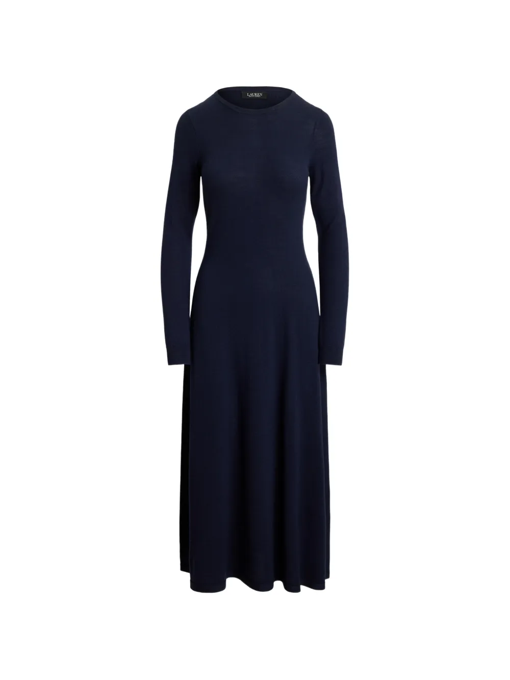 Lauren Ralph Lauren Abito midi girocollo - Blu