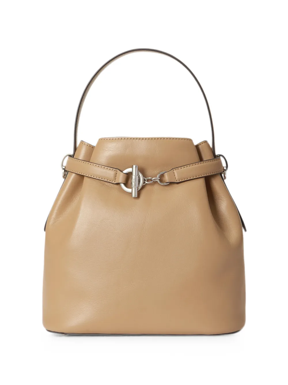 Lauren Ralph Lauren medium Blaike leather bucket bag - Marrone