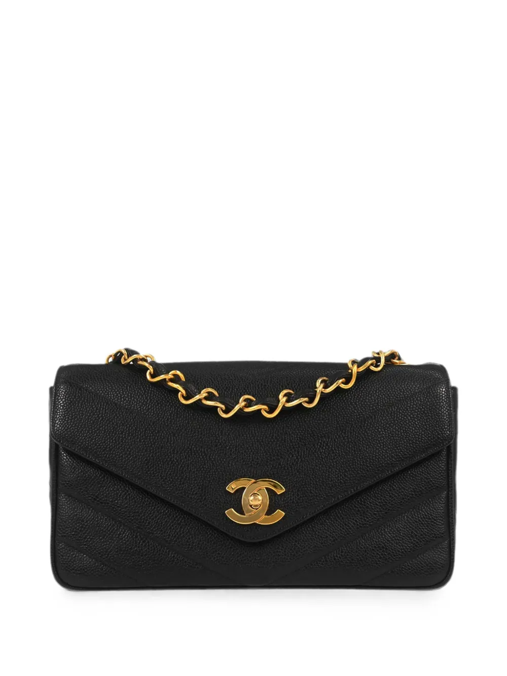 CHANEL Pre-Owned Borsa a spalla CC Turn-lock 1995 - Nero