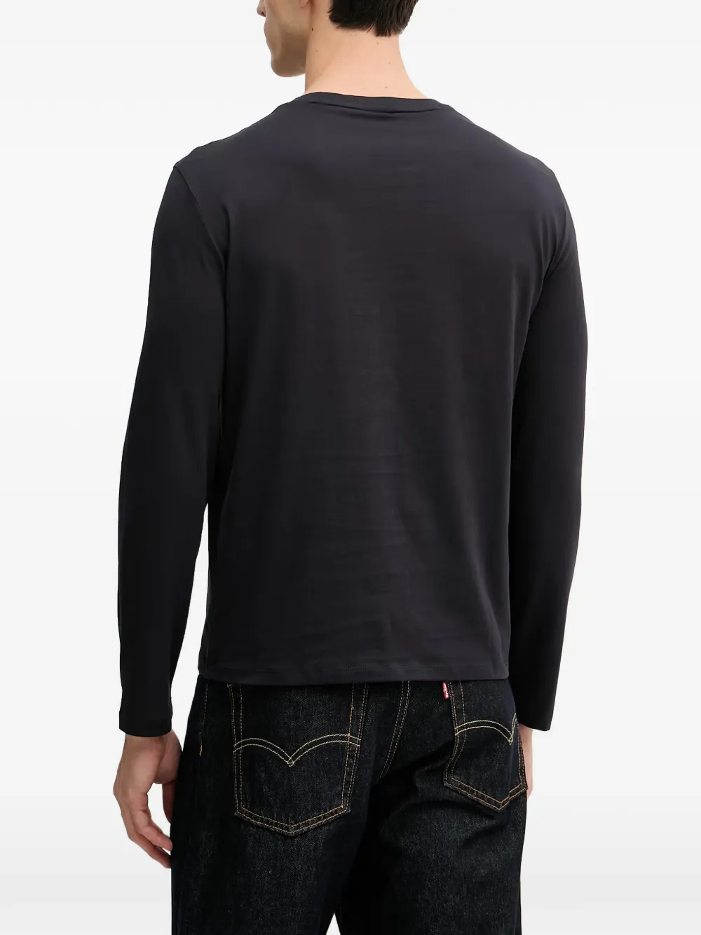 Armani Exchange T-shirt met logoprint Zwart