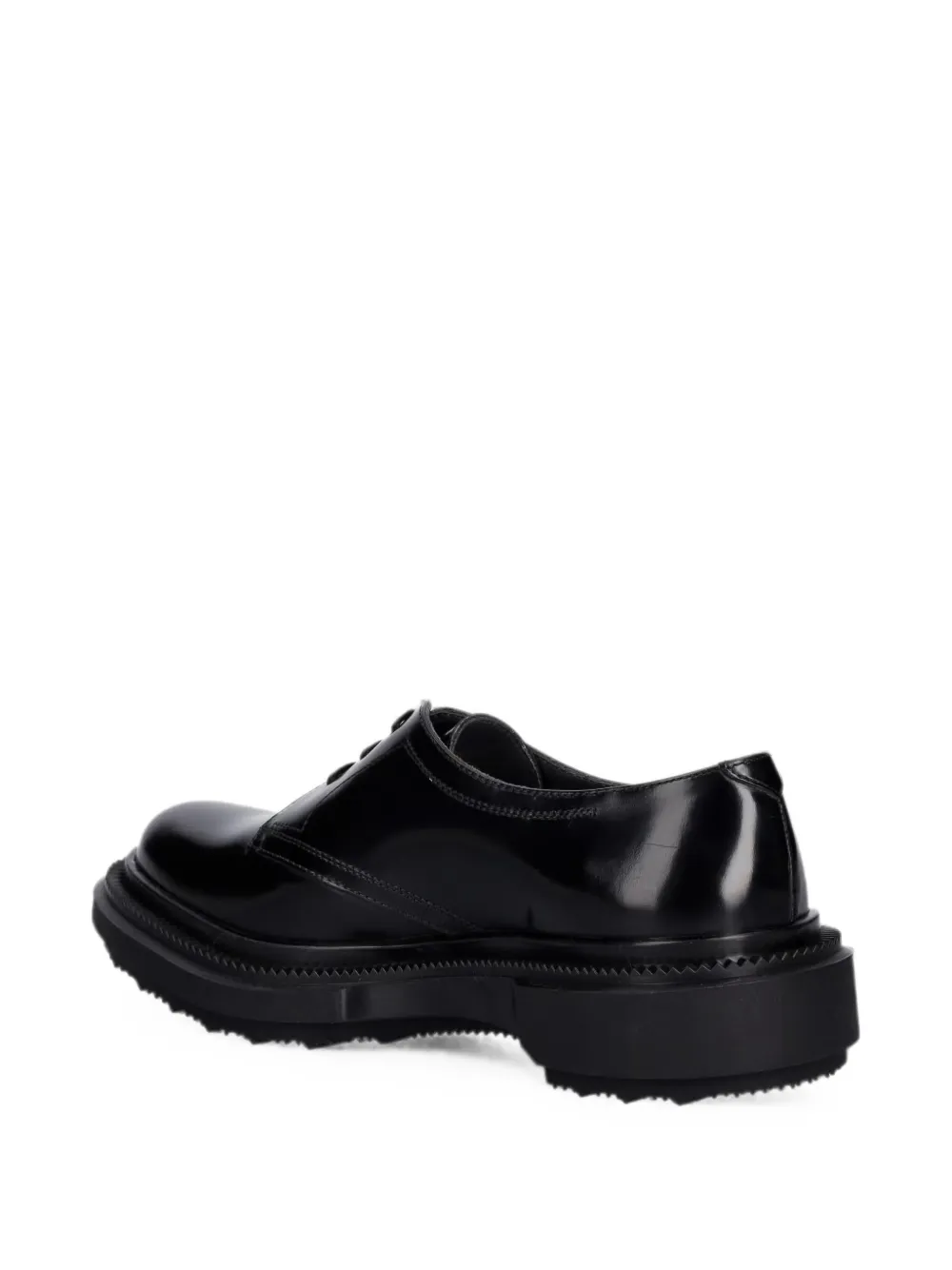 Adieu Paris polished leather derby shoes Zwart