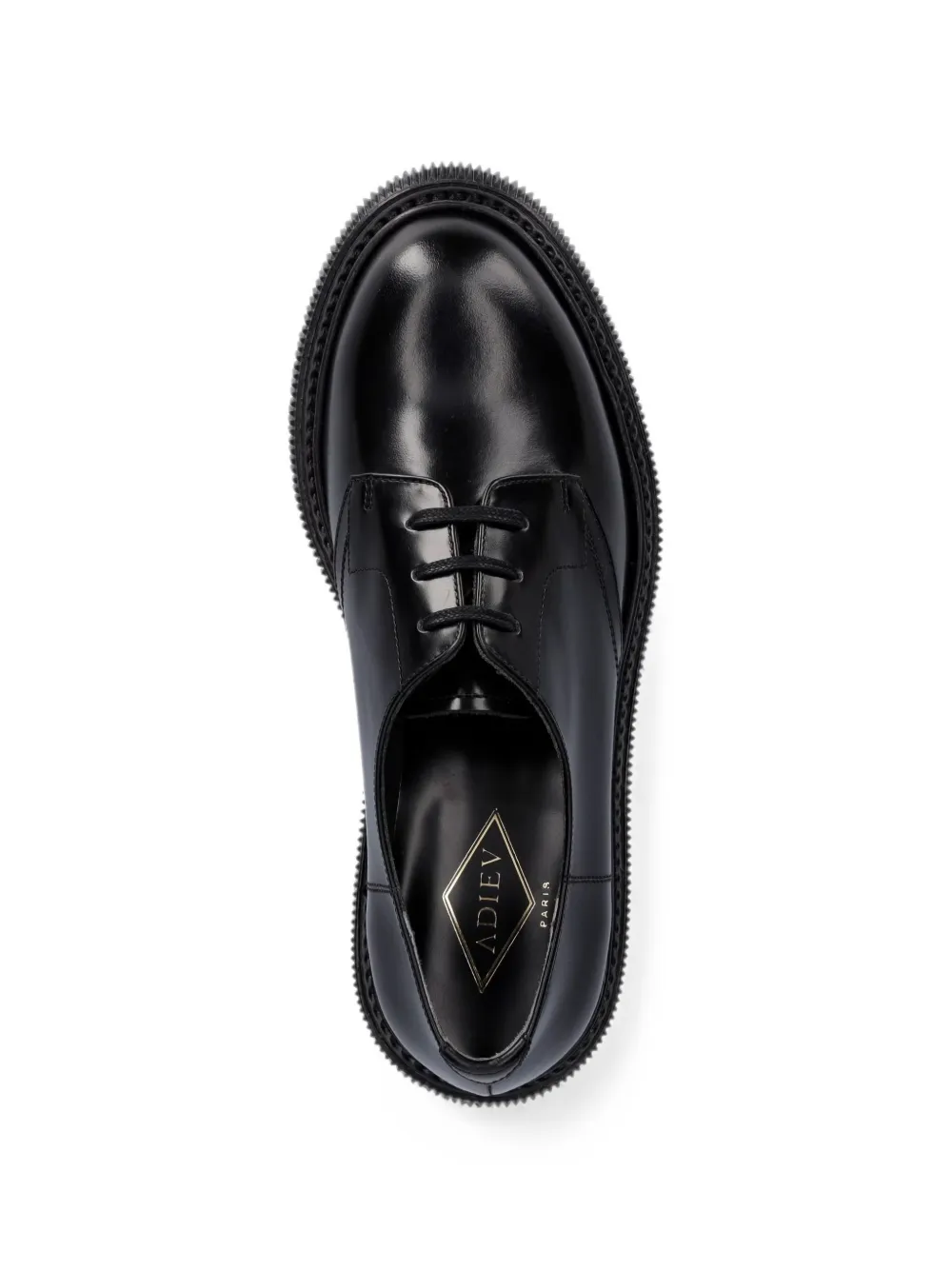 Adieu Paris chunky-sole derby shoes Zwart