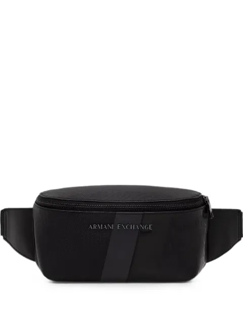 Armani Exchange logo-plaque panelled belt bag
