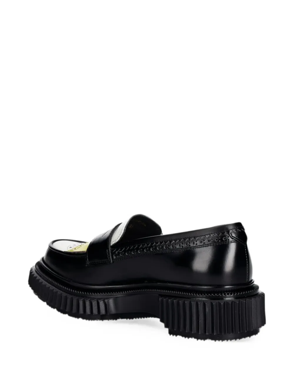 Adieu Paris brogue-detail platform loafers Zwart