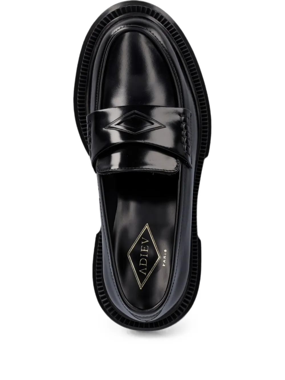 Adieu Paris chunky-sole loafers Zwart
