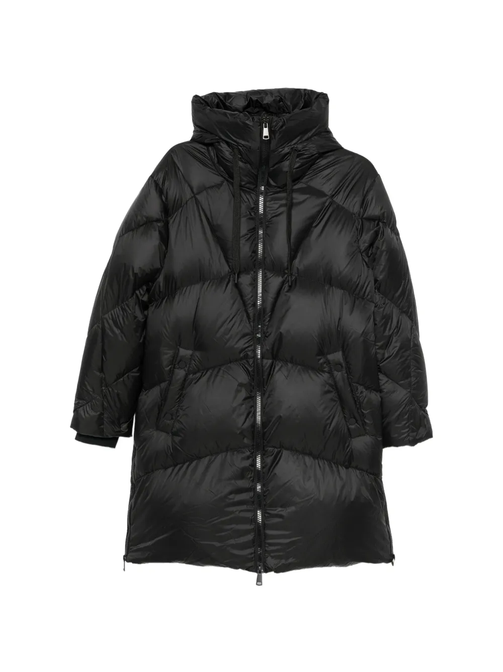 SERGIO MORETTI FIRENZE hooded puffer coat - Black