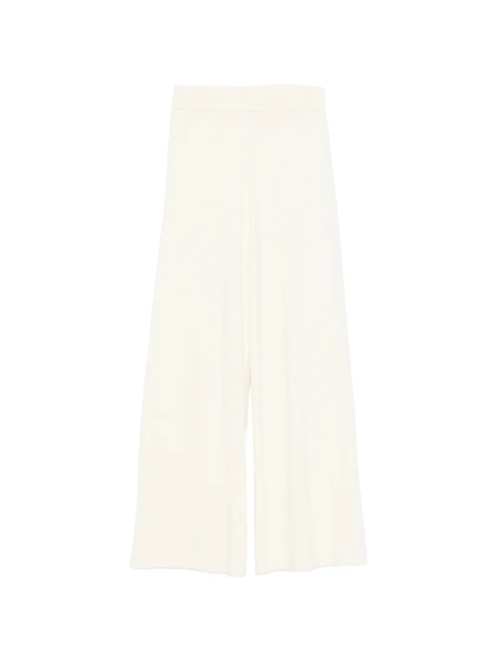 SERGIO MORETTI FIRENZE wide-leg knitted trousers - Bianco