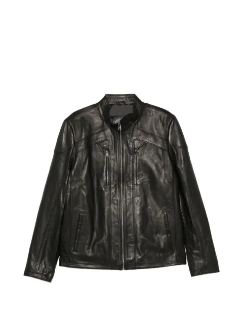 SERGIO MORETTI FIRENZE zip-up leather jacket