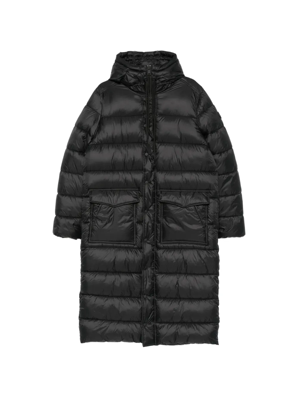 SERGIO MORETTI FIRENZE quilted hooded coat - Nero