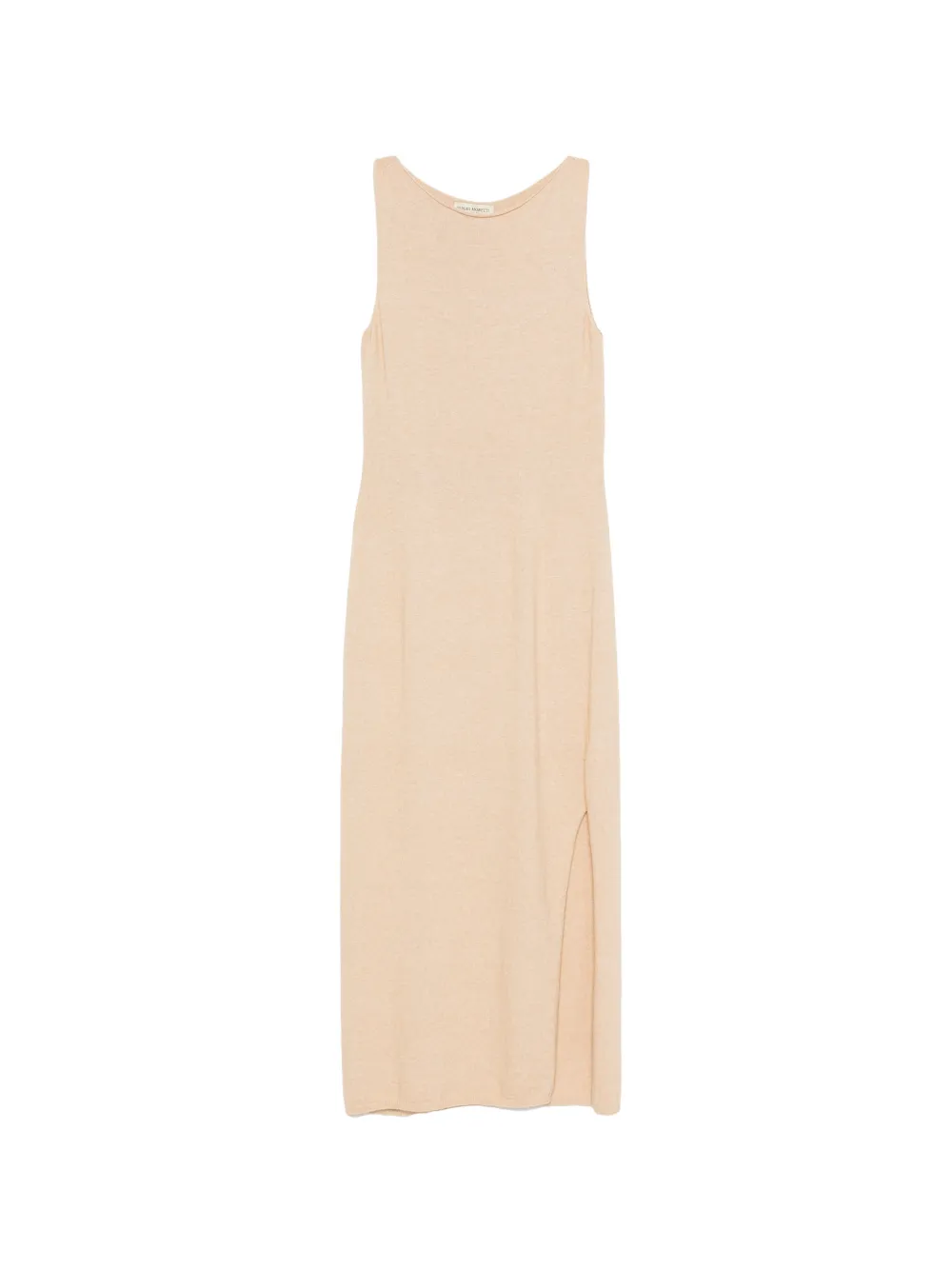 SERGIO MORETTI FIRENZE sleeveless side-slit midi dress - Toni neutri