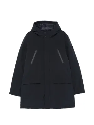 Moschino Hooded Toggle Coat | Blue | FARFETCH GE