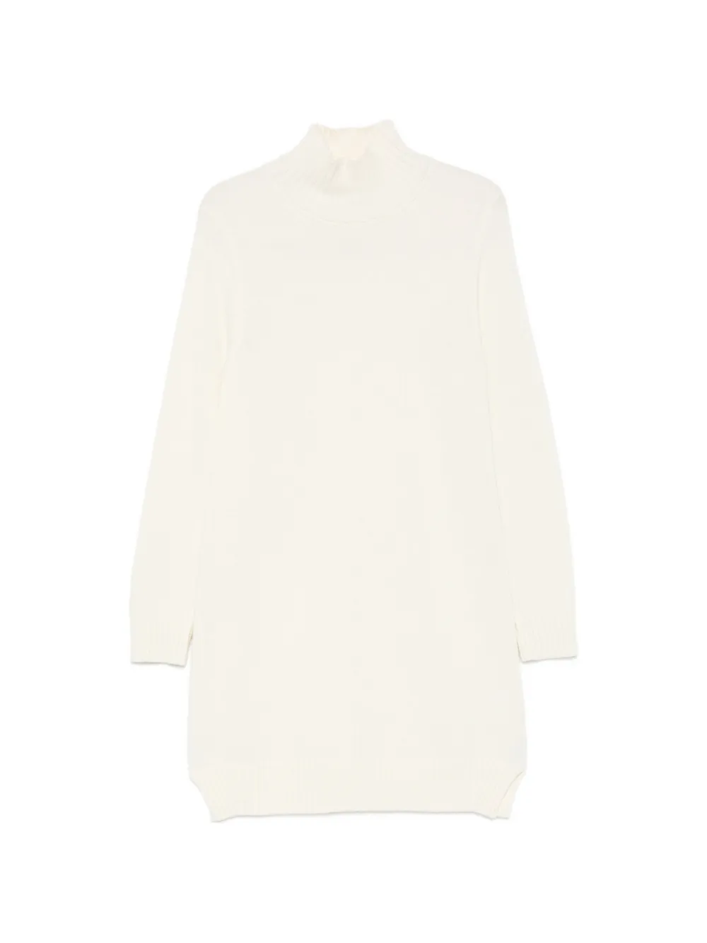 SERGIO MORETTI FIRENZE high-neck knitted dress - Neutrals