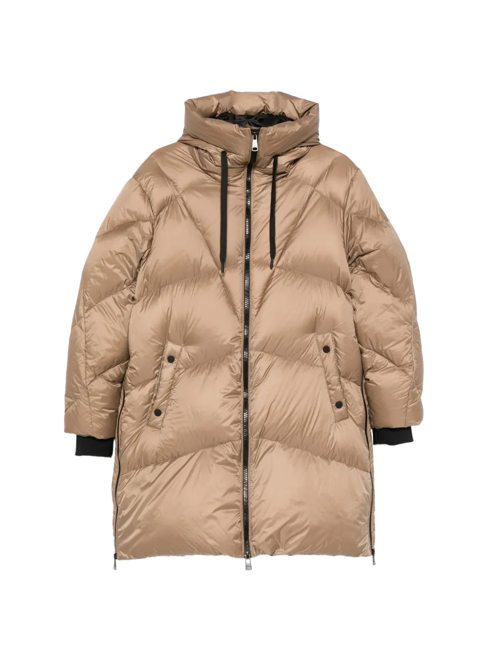 SERGIO MORETTI FIRENZE padded hooded coat - Neutrals